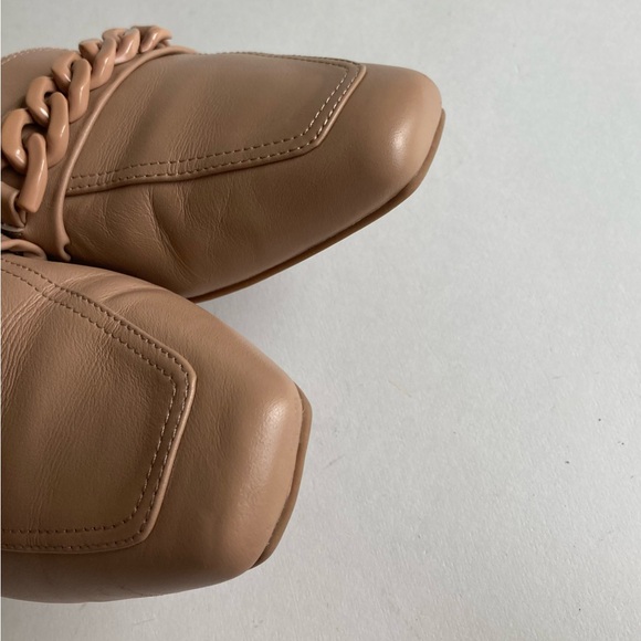 Steve Madden Cream Leather Chain Loafers size 10 - Picture 13 of 15